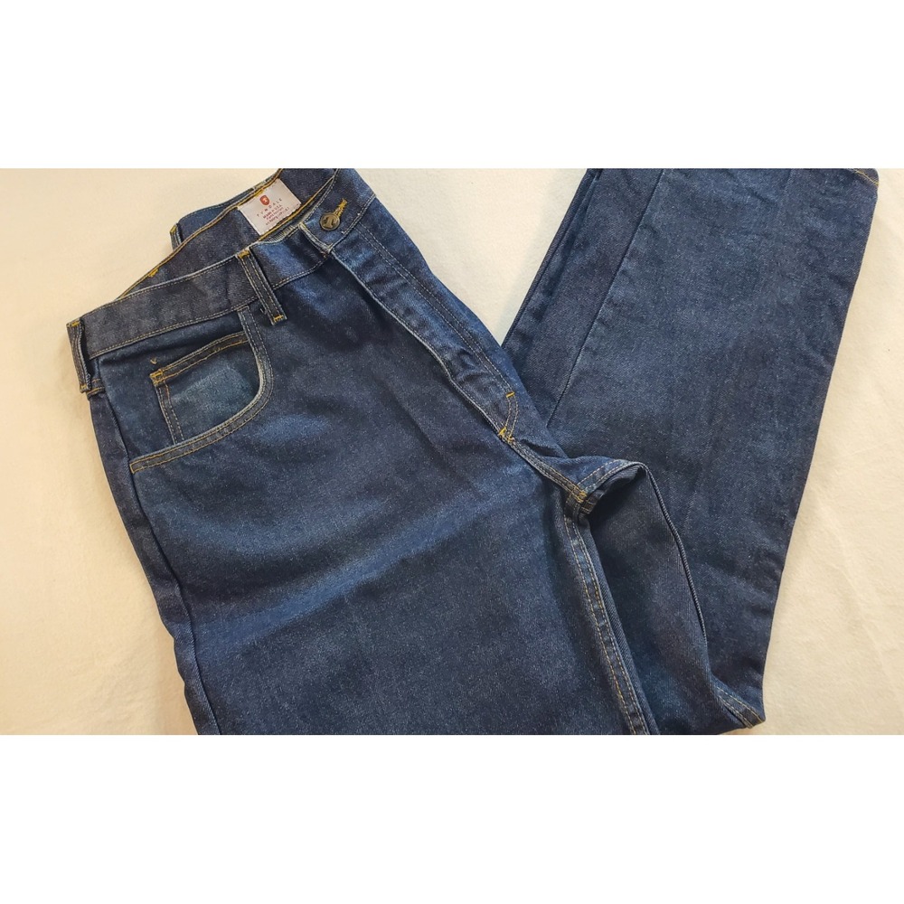 Tyndale Indura Men 38x31 Jeans Blue Denim Flame‎ Resistant 100% Cotton USA
